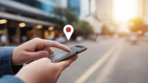 Mobile device finding location